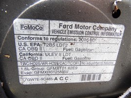 2016 Ford Escape SE Gray 1.6L AT 2WD #F22952